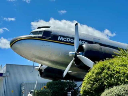 DC3 Plane at McDonald Taupō
